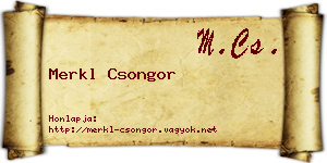Merkl Csongor névjegykártya